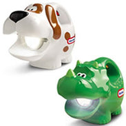 Glowin' Dino and Glowin' Doggy Animal Friends Flashlights