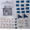 HARDWARE PACK: Cream Spacer, Screw Cream, Screw Blue, Roof Lock Blue, Pan Head Screws