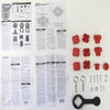 Hardware Pack: Wall Nut B (8), Platform Nut C (2), Wrench, Instructions, Screw 1 inch (2), Screw 3.25 inch (2), Washer (2) and Nut (2)